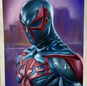 Spiderman 2099 painting